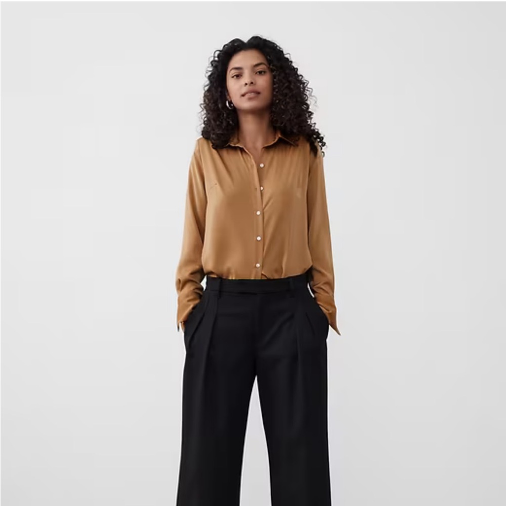 Women's silky blouse top